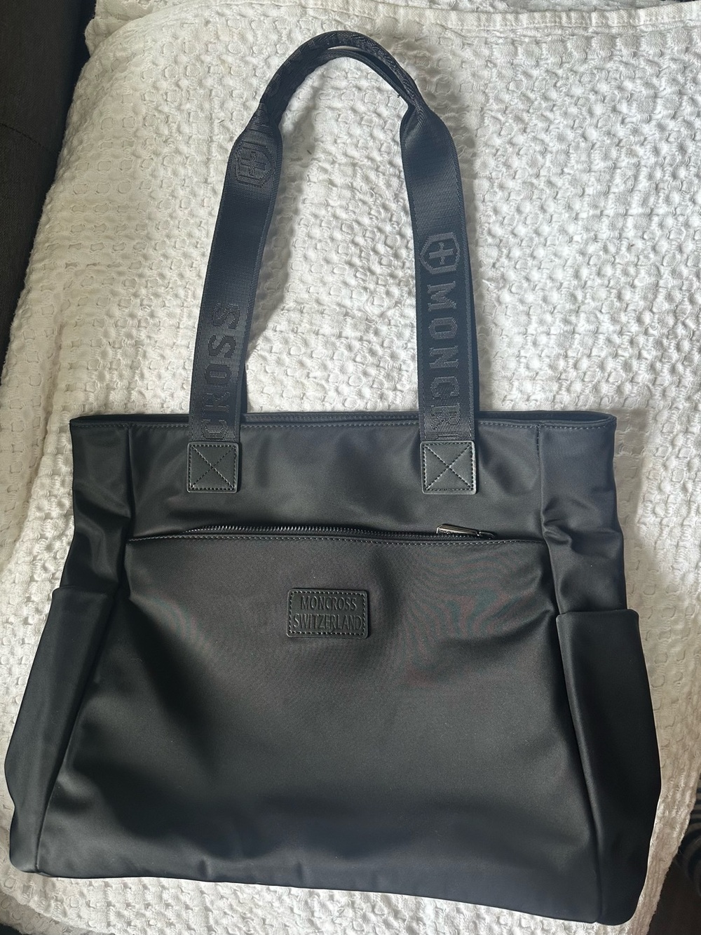 Moncross Switzerland 68253WSB Rare Korean Market Nylon Tote Bag